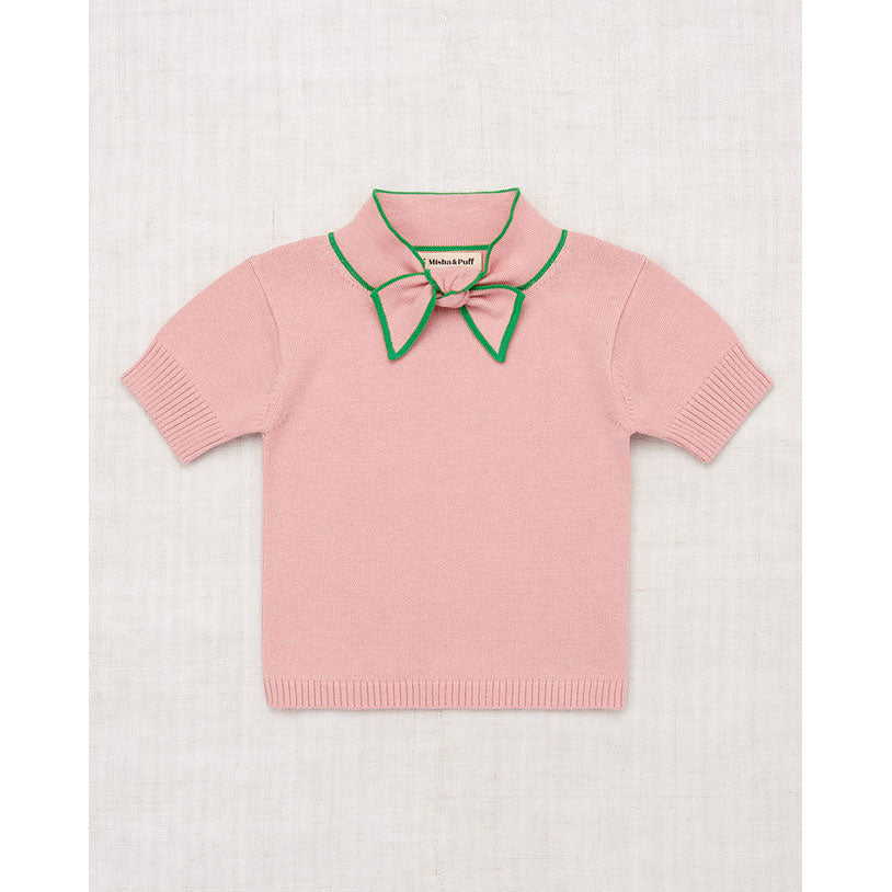 Misha and Puff Rose Blush Elsa Short Sleeve Sweater