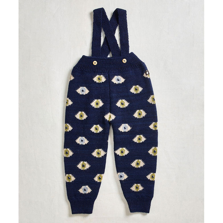 Oeuf Indigo Eye Suspender Pants