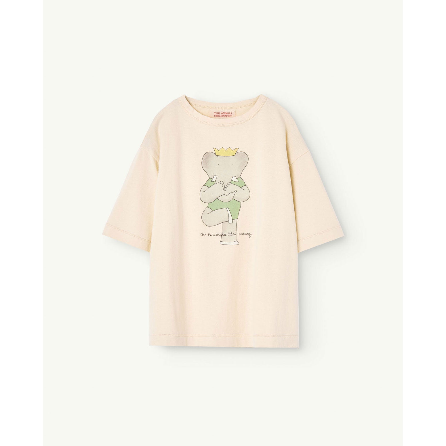 The Animals Observatory Babar X TAO Off White Rooster Oversize Dancing  Elephant T-Shirt