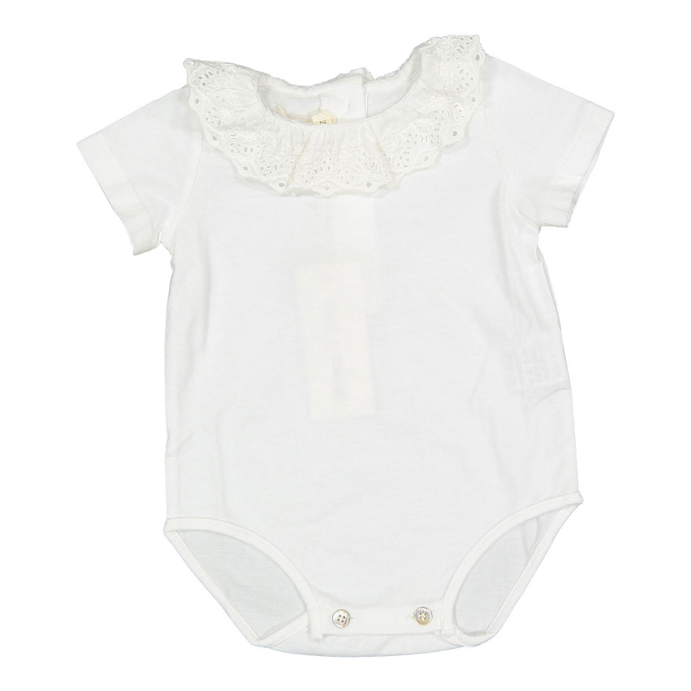 Zhoe and Tobiah White Knit Collared Bodysuit – Ladida