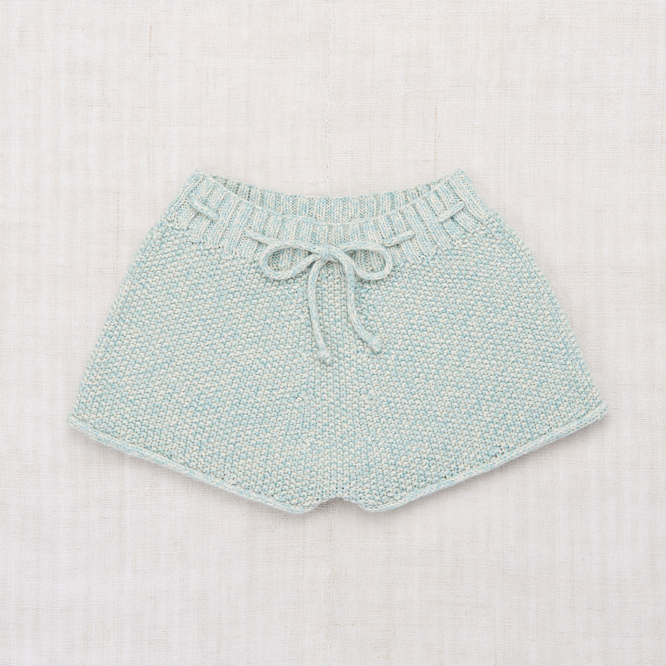 Misha and Puff Steel Blue Cottonseed Boxy Shorts