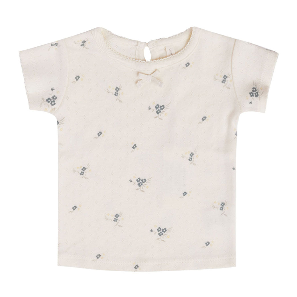 Quincy Mae Pointelle Tee- Ditsy Ocean – Cultivate Family Shop