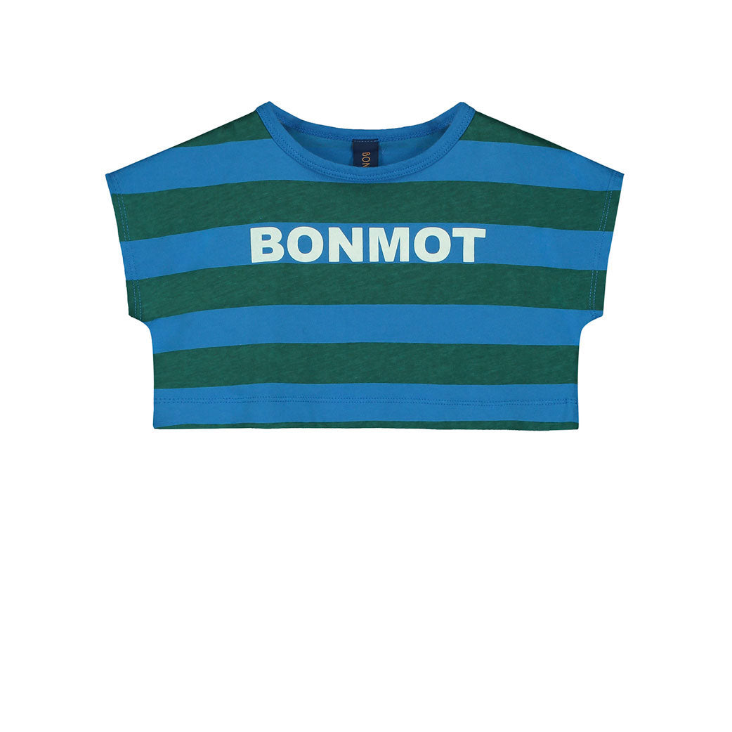 Bonmot Fresh Blue Crop T-shirt