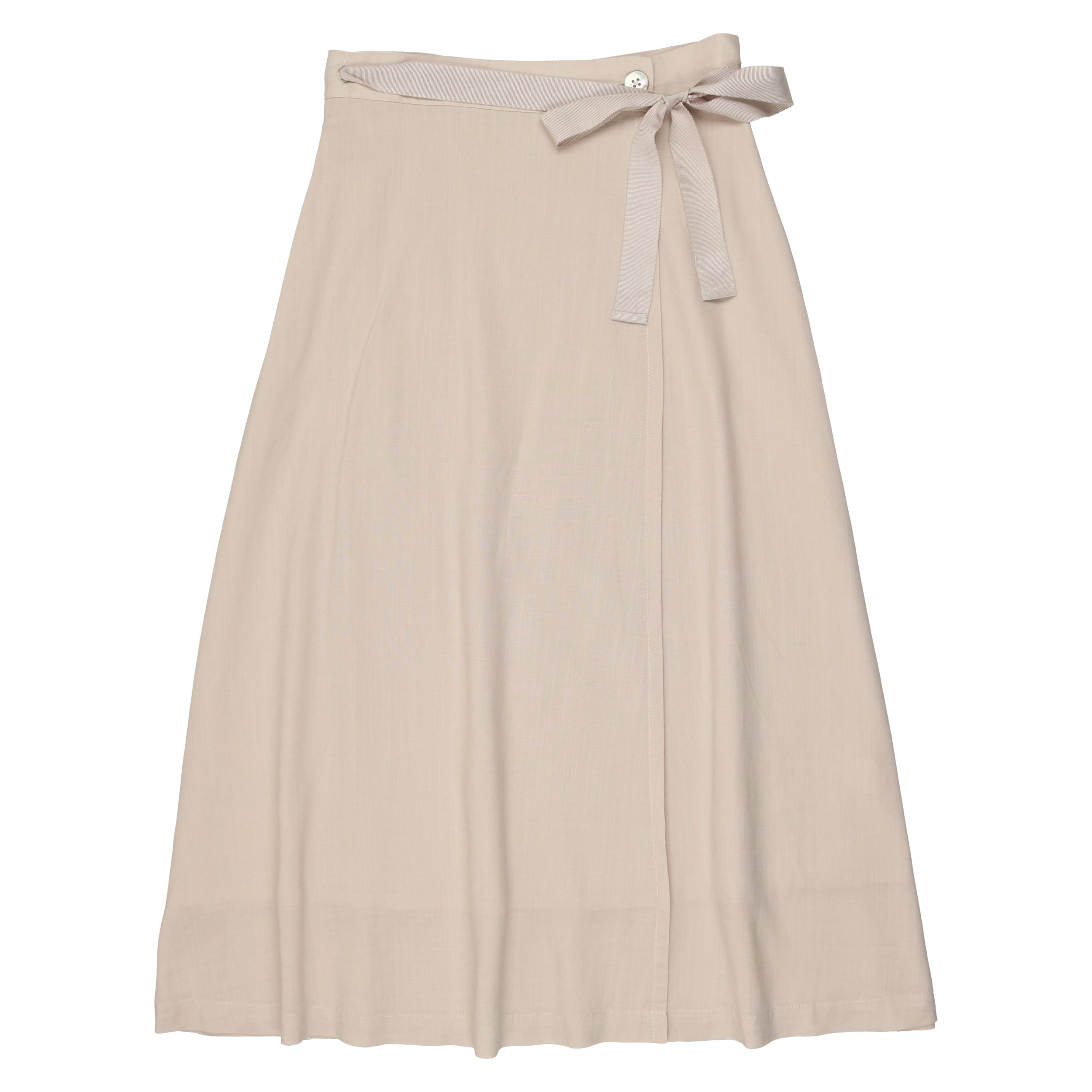 Coco Blanc Sand Linen Wrap Skirt Ladida 4664