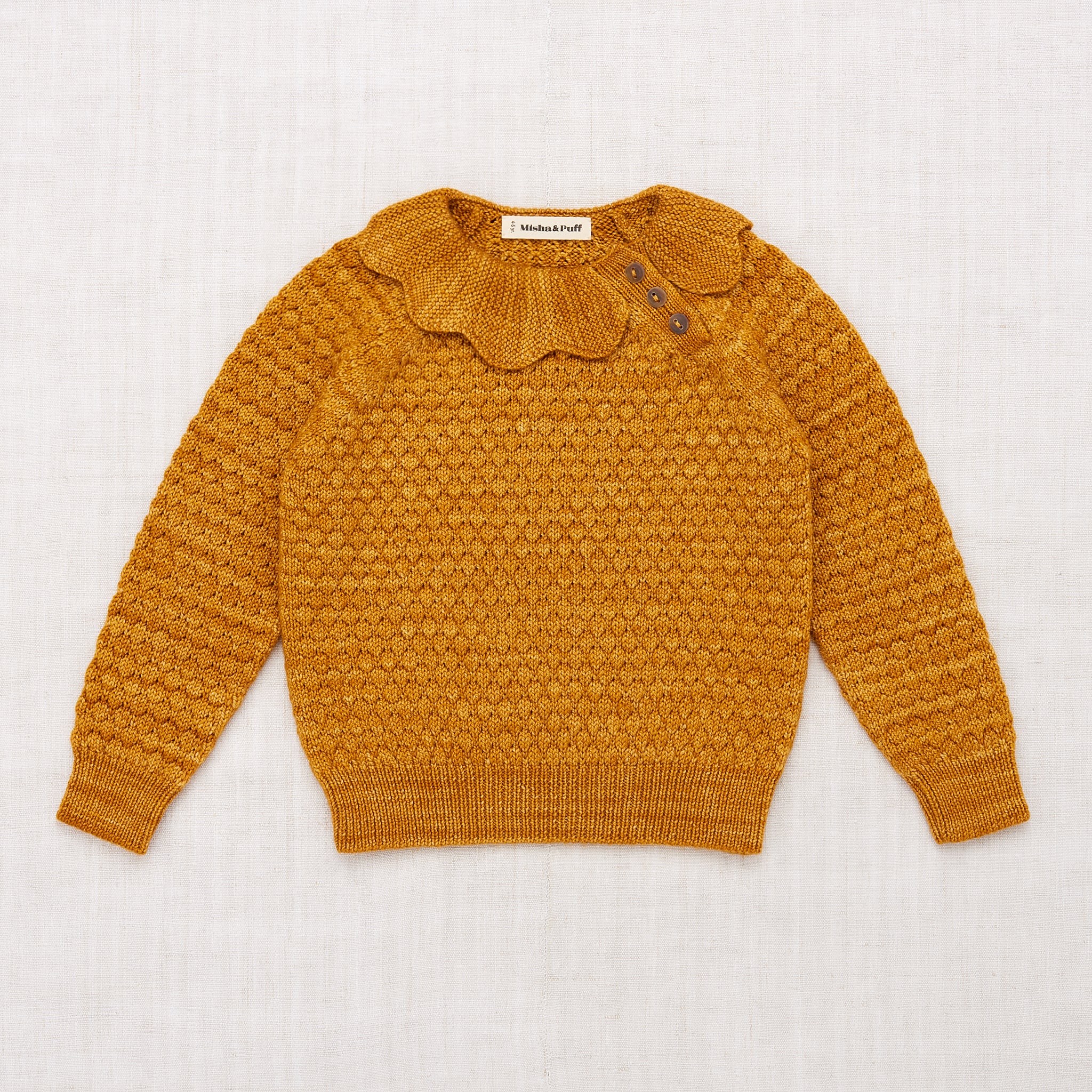 Misha and Puff Flower Pullover - Marigold – Ladida