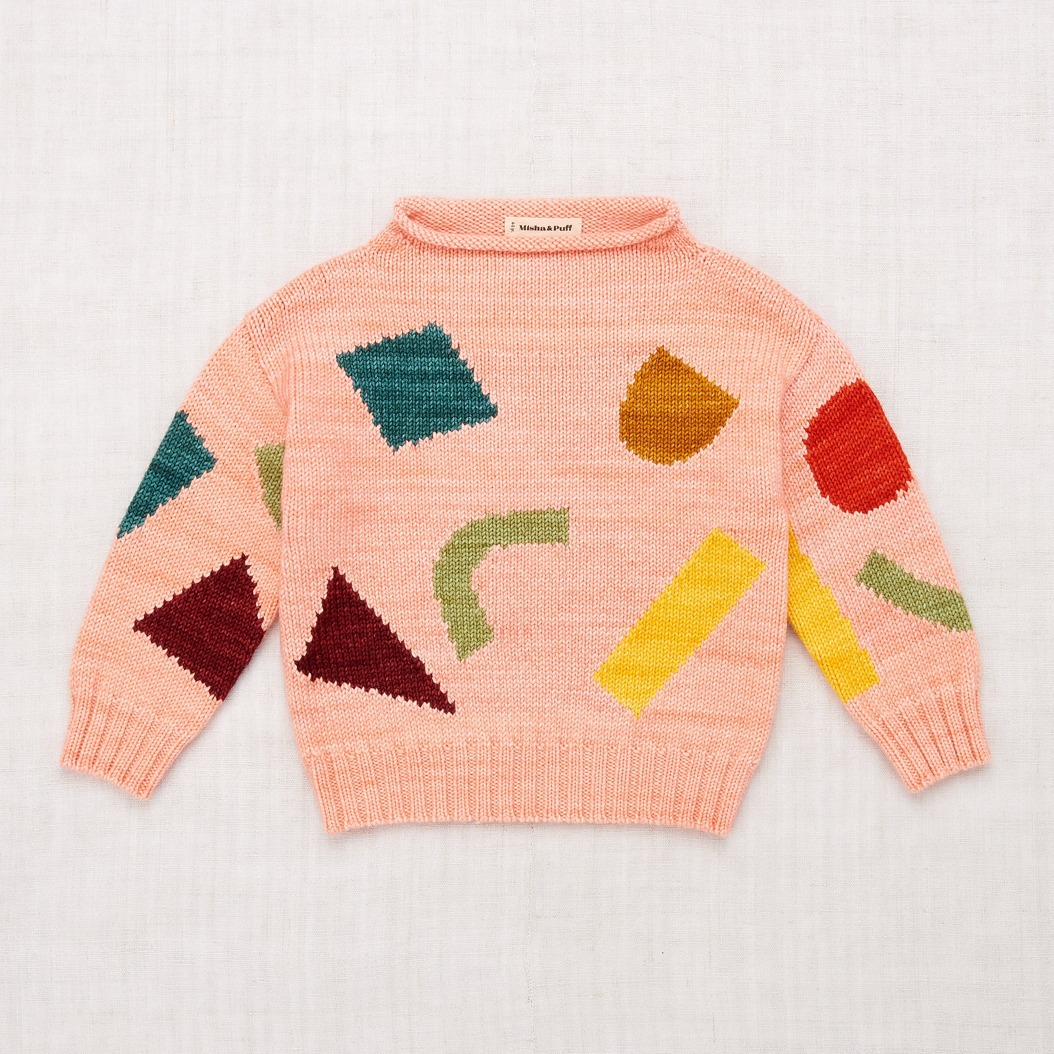 販サイトMisha&Puff☆square intarsia sweater☆2-3y ニット