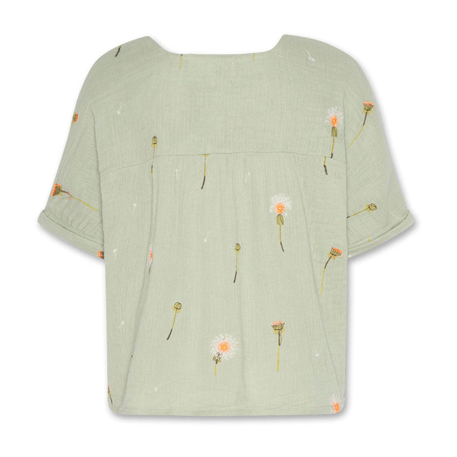 AO76 Quiet Green Dandelion Freida Shirt