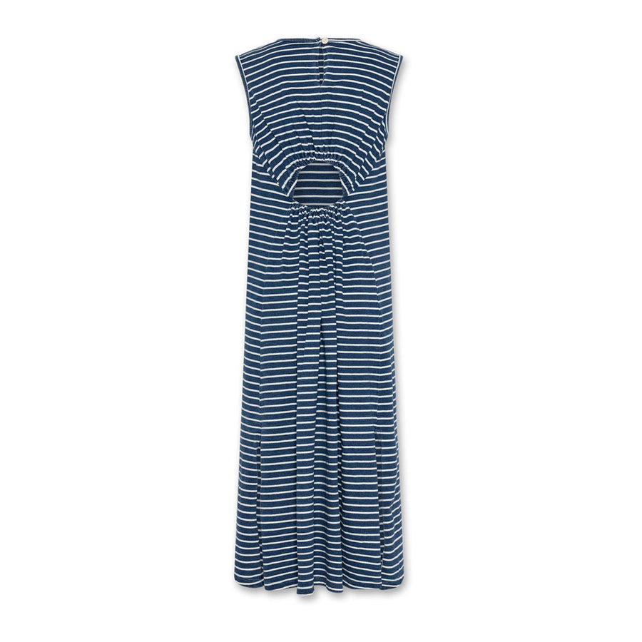 AO76 Indigo Striped London Dress