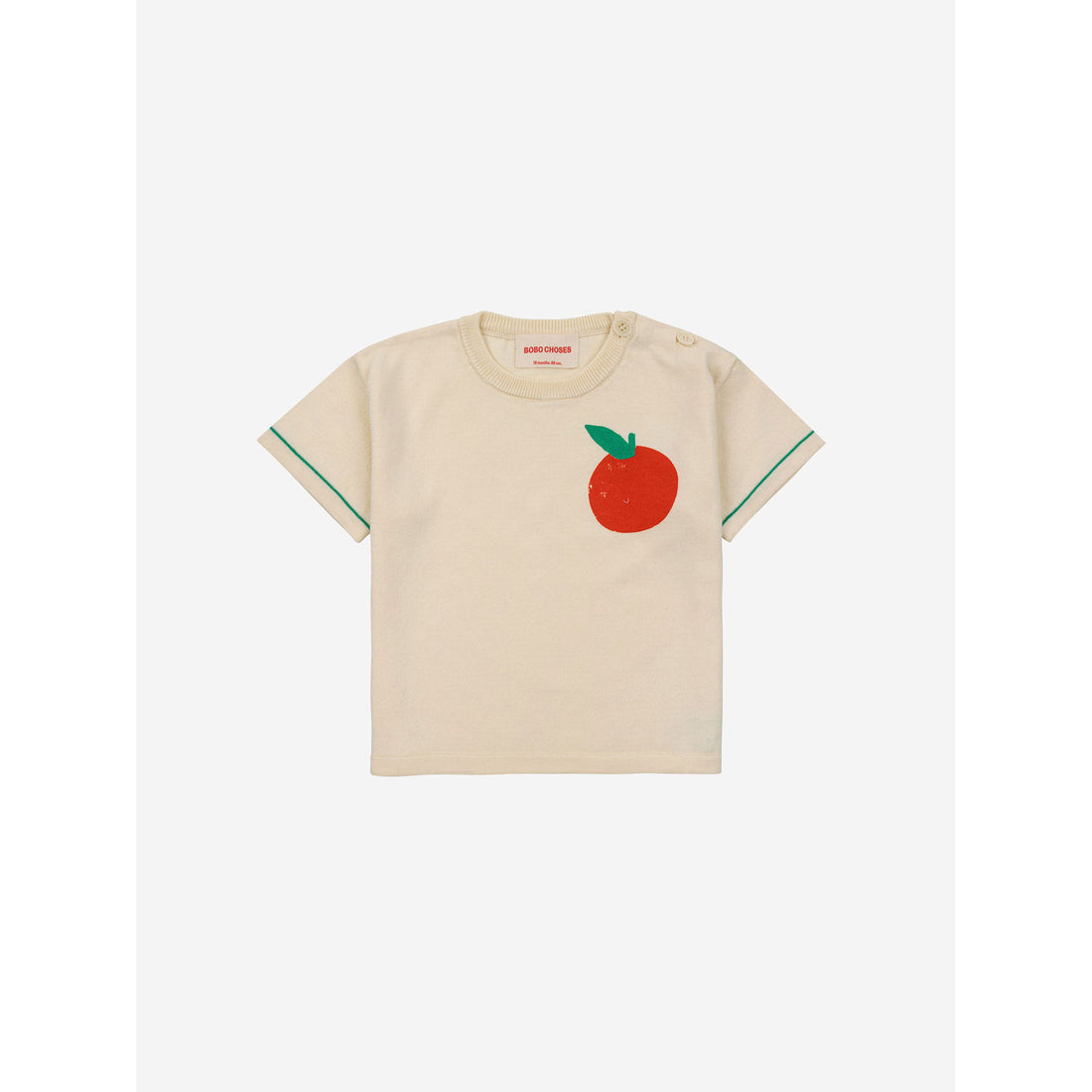 Bobo Choses Offwhite Baby Tomato Knitted T-Shirt