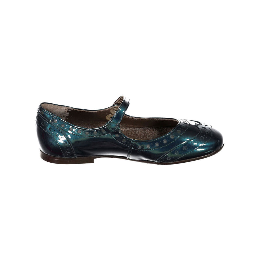 Papanatas Aquarium Patent Wingtip Mary Janes