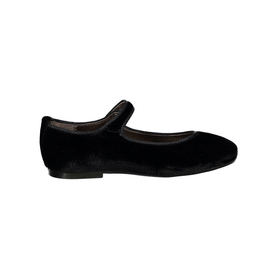 Papanatas Black Velvet Mary Janes