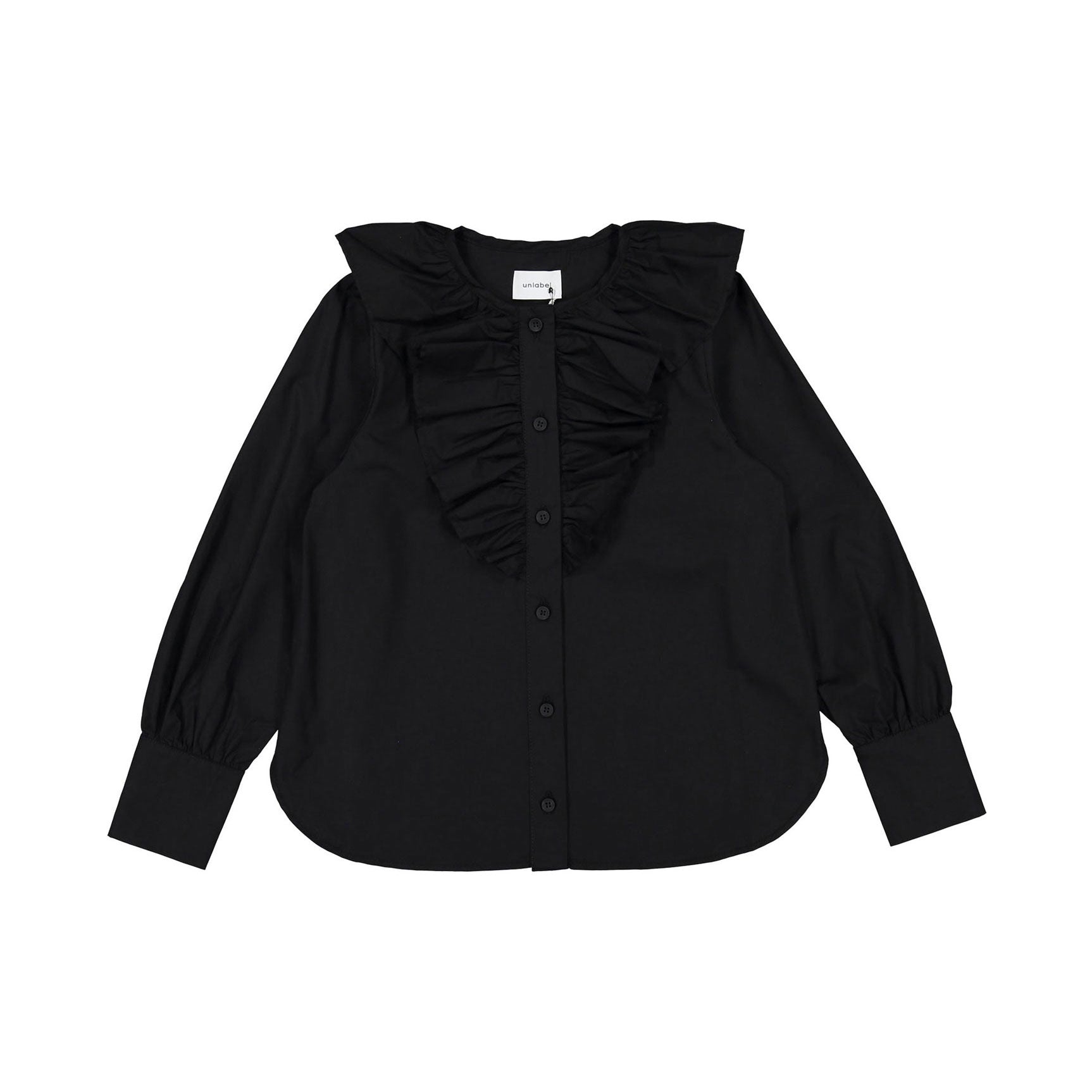 Unlabel Black Ruffle Blouse – Ladida