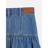 Bellerose Light Blue Bleach Pekies Skirt