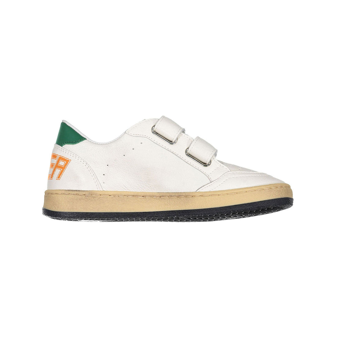 Golden Goose White/Smoke Grey/Green Ballstar Strap Sneakers – Ladida