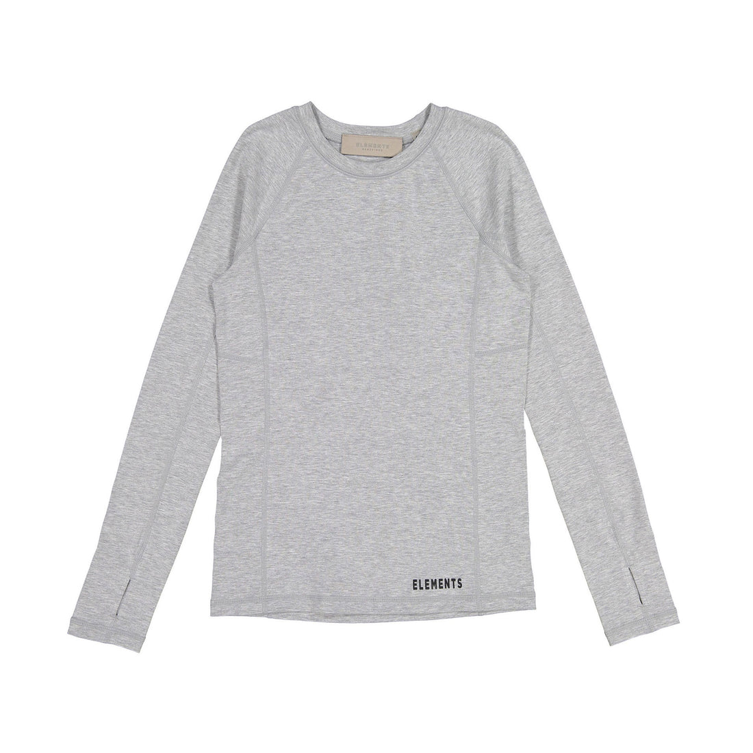 Elements Grey Cotton Seamed Tee