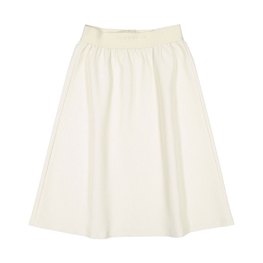 Elements Cream Ribbed Band Skirt