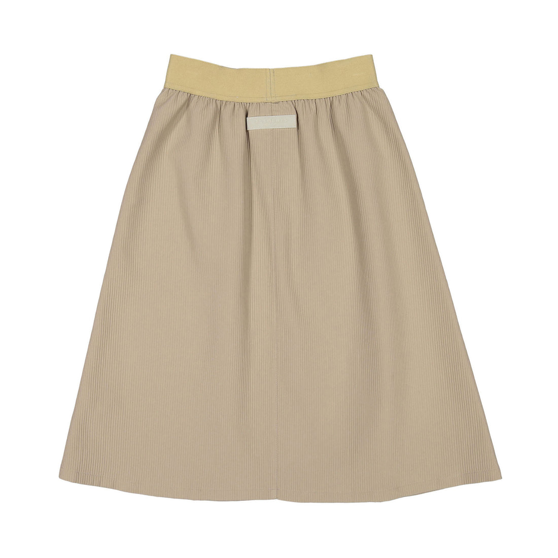 Elements Taupe Wash Ribbed Band Skirt