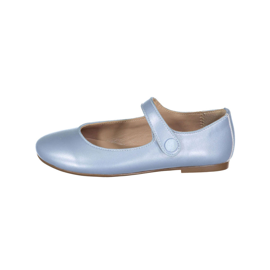 Papanatas Light Blue Metalic Mary Janes