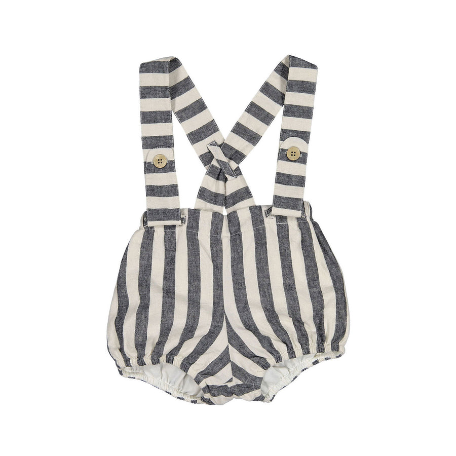 Nueces Black Striped Suspender Bloomer