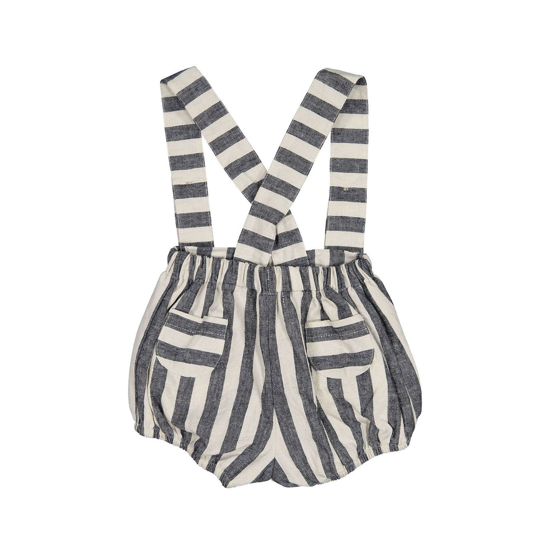 Nueces Black Striped Suspender Bloomer