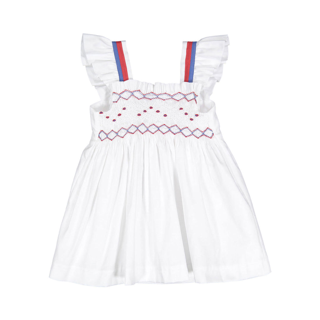 Birinit White Embroidered Dress