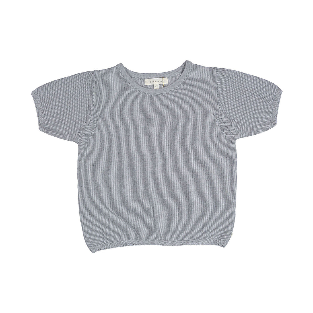 Bene Bene Grayish Blue Neat Waffle T