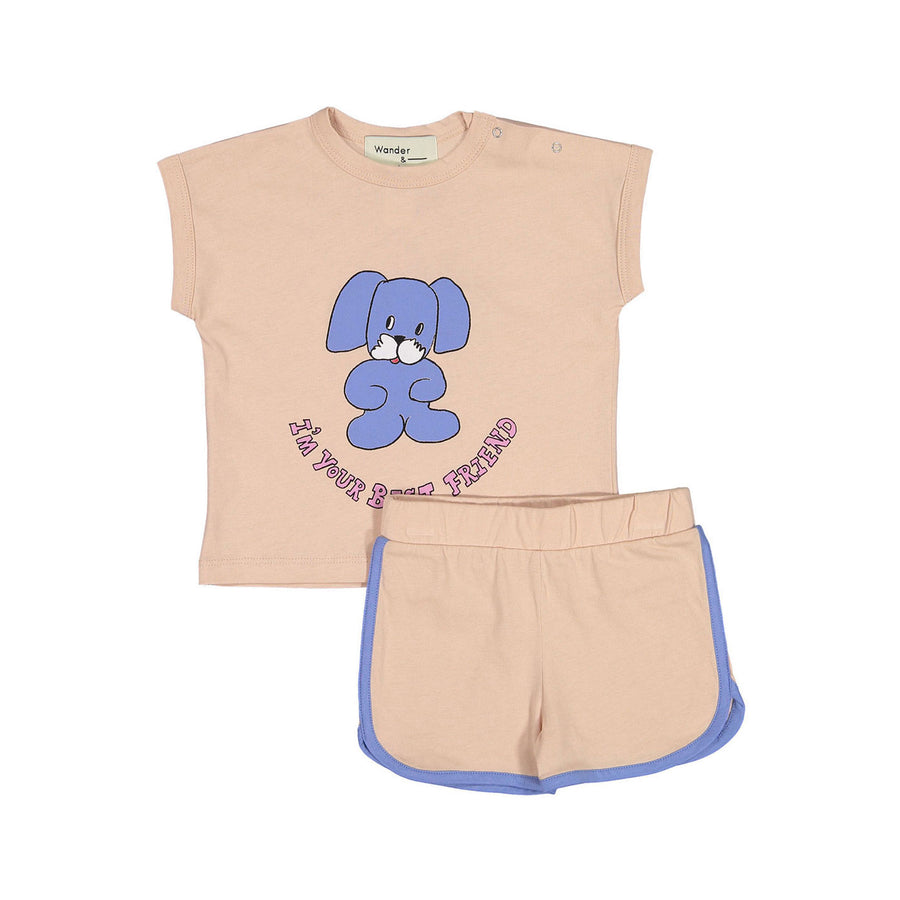 Wander and Wonder  Peach Best Friend Baby Tank Set