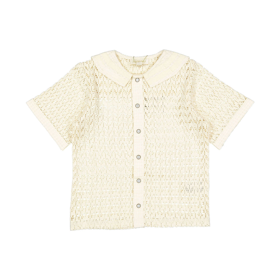 Bonjour Natural Lace Sailor Boy Shirt