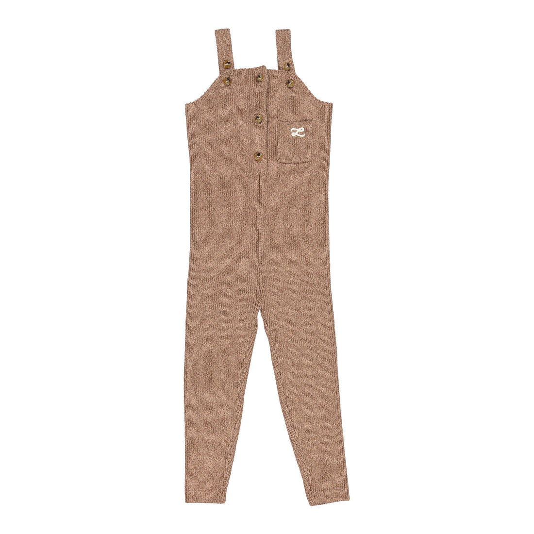 L by Ladida Caramel Marl Knit Long Romper