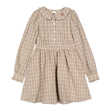  Taupe Plaid Dress