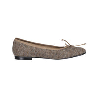 Ladida Brown Wool Speckled Ballet Flats