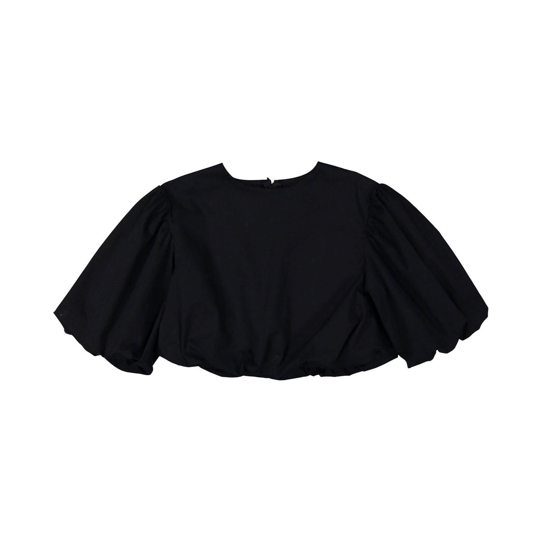 The Middle Daughter Black Taffeta Pop Top