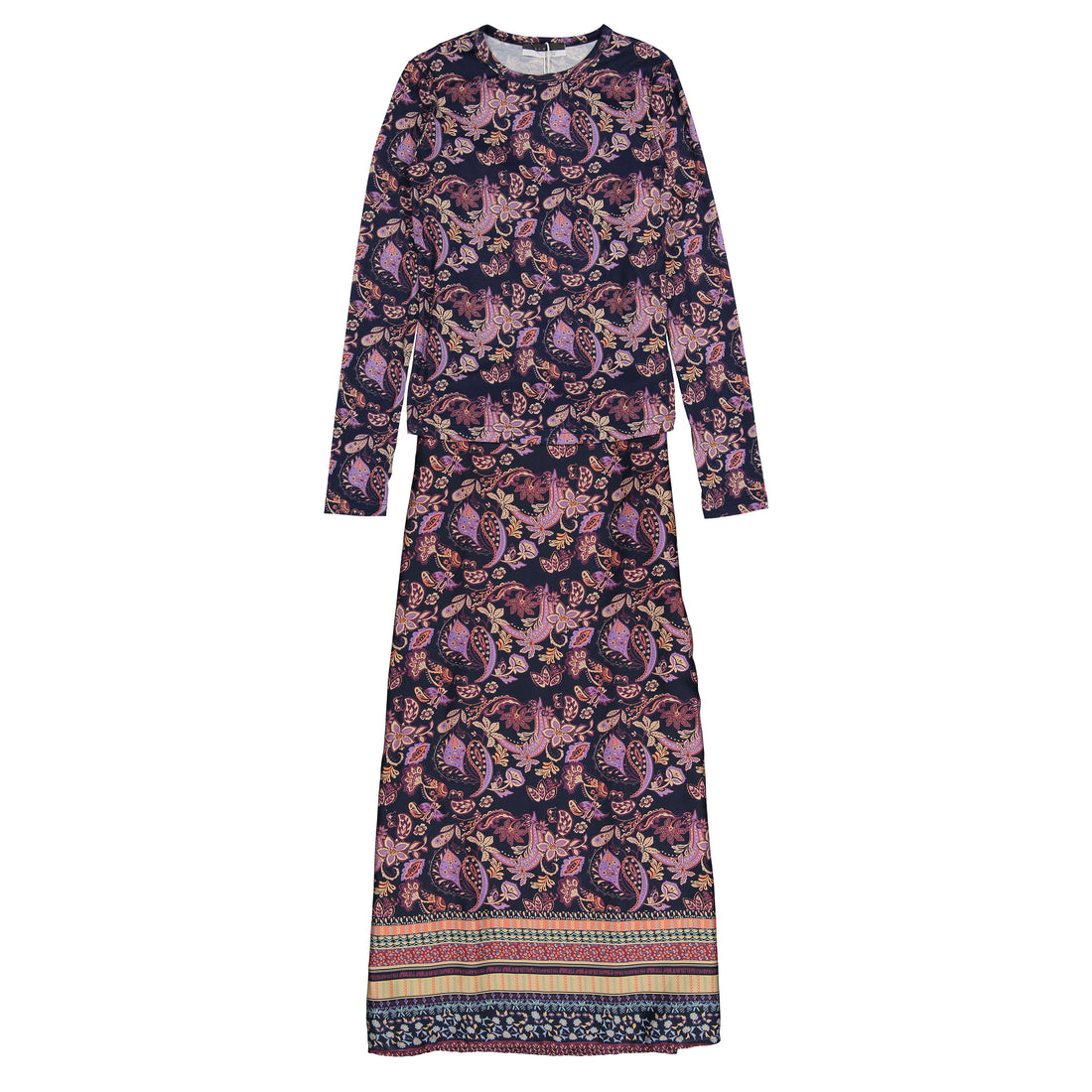 ROWE Navy Paisley Slip Set