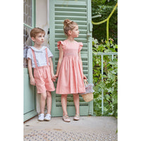 Kidiwi Old Rose Linen Emelyne Dress