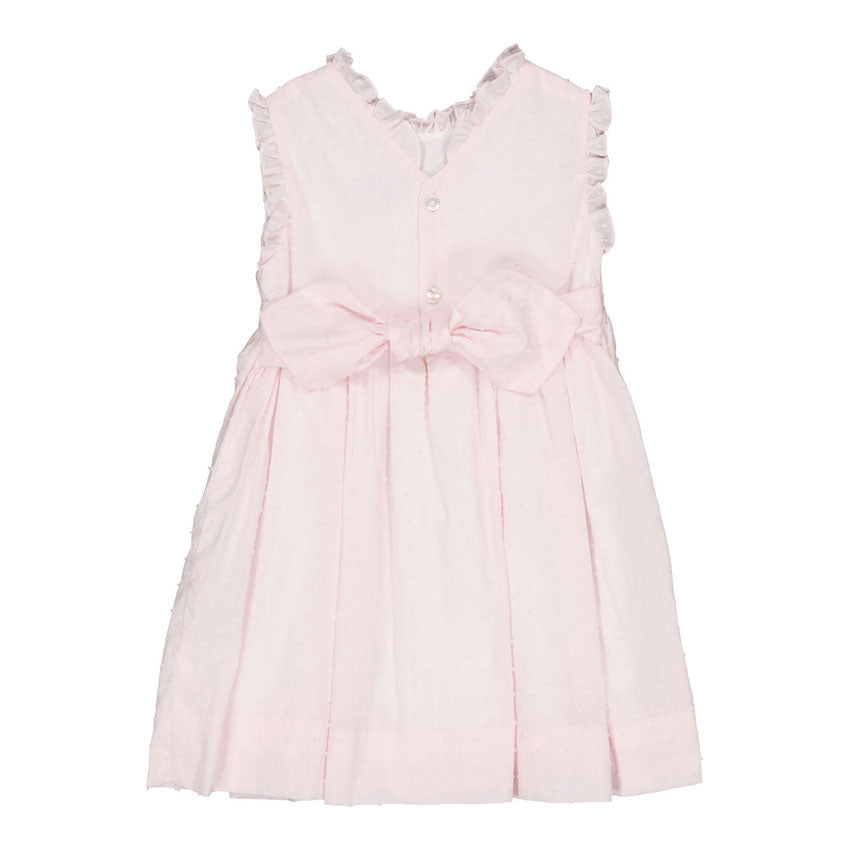 Kidiwi Baby Pink Plumetis Viola Dress