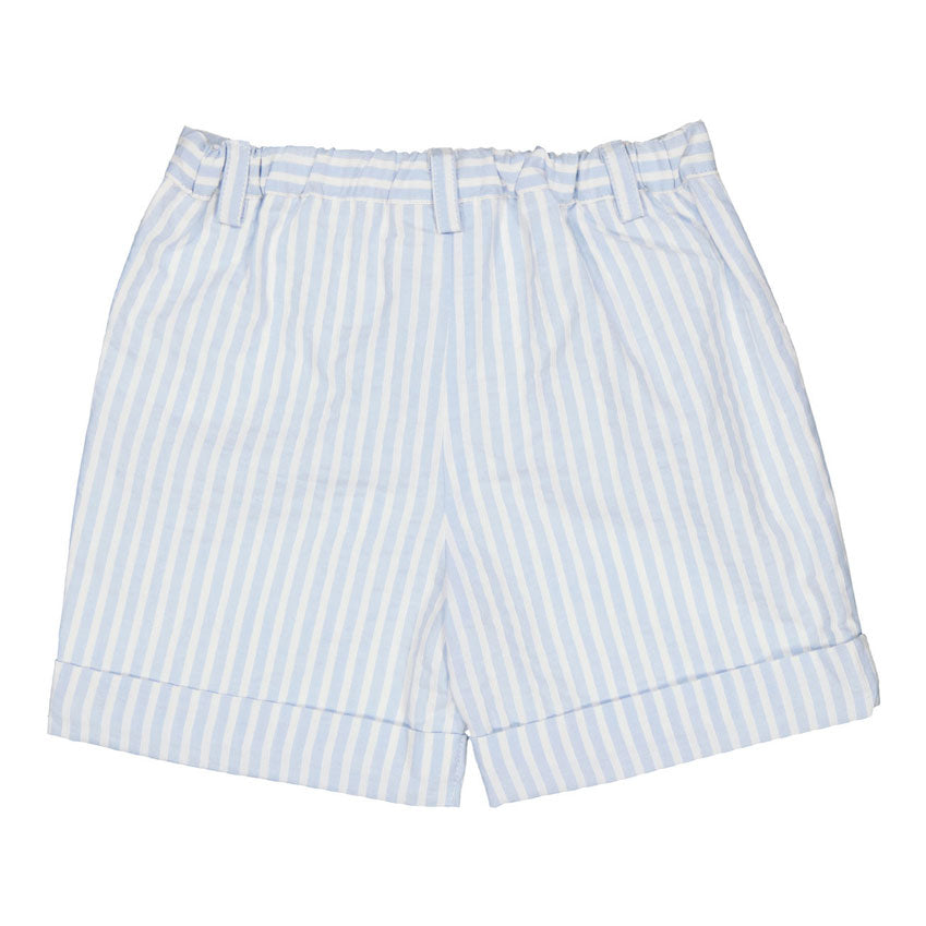 Kidiwi Blue/White Seersucker Stripes Adam Shorts