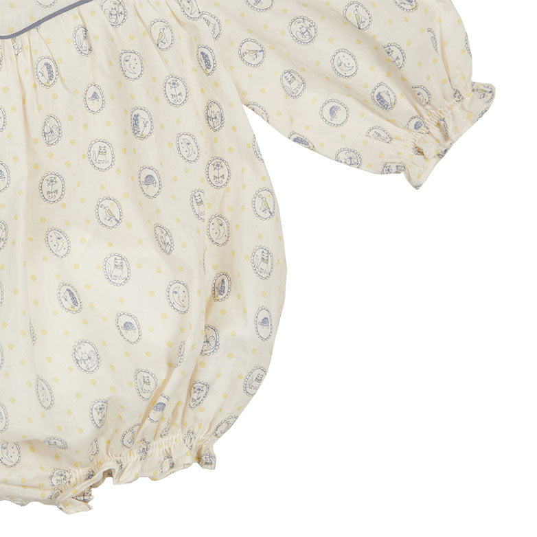 Bene Bene Ecru Abigail Frill Romper