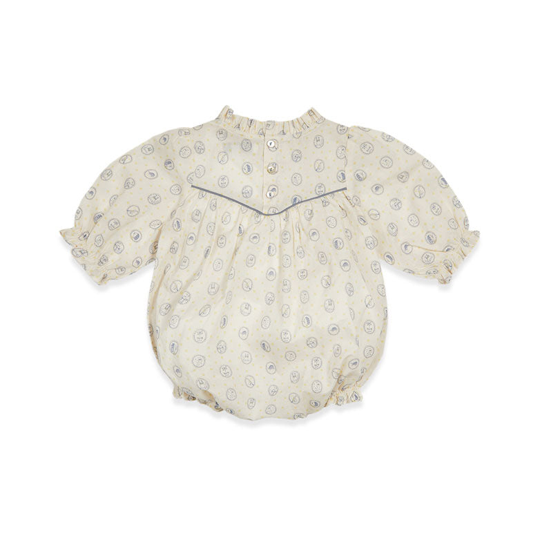 Bene Bene Ecru Abigail Frill Romper