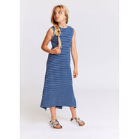 AO76 Indigo Striped London Dress