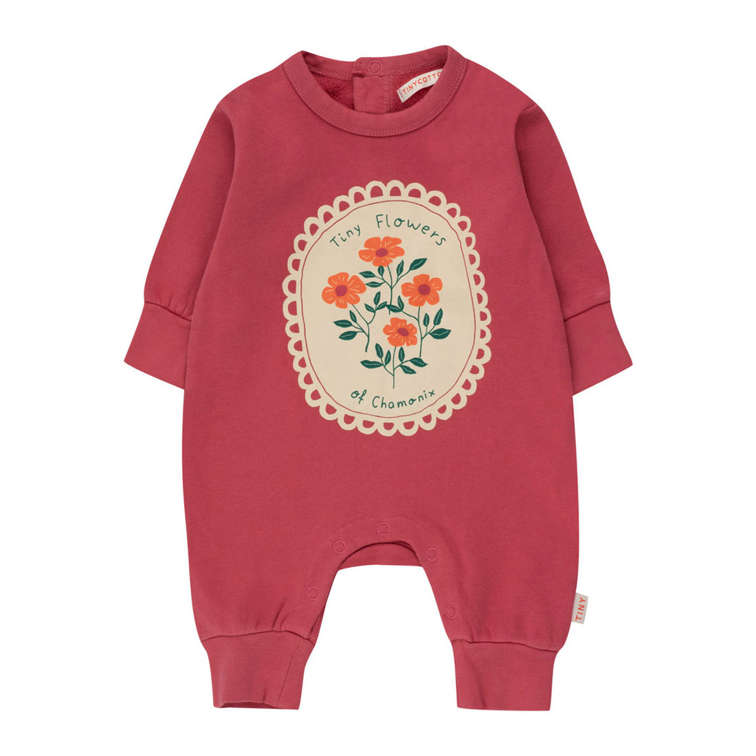 Tiny Cottons Berry Tiny Flowers One-Piece