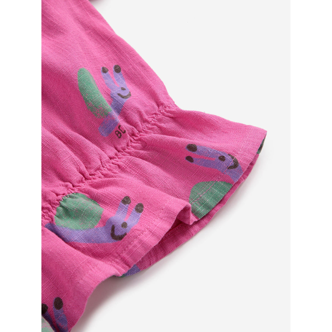 Bobo Choses Fuchsia Funny Snail All Over Blouse