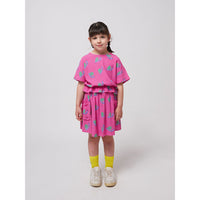 Bobo Choses Fuchsia Funny Snail All Over Blouse