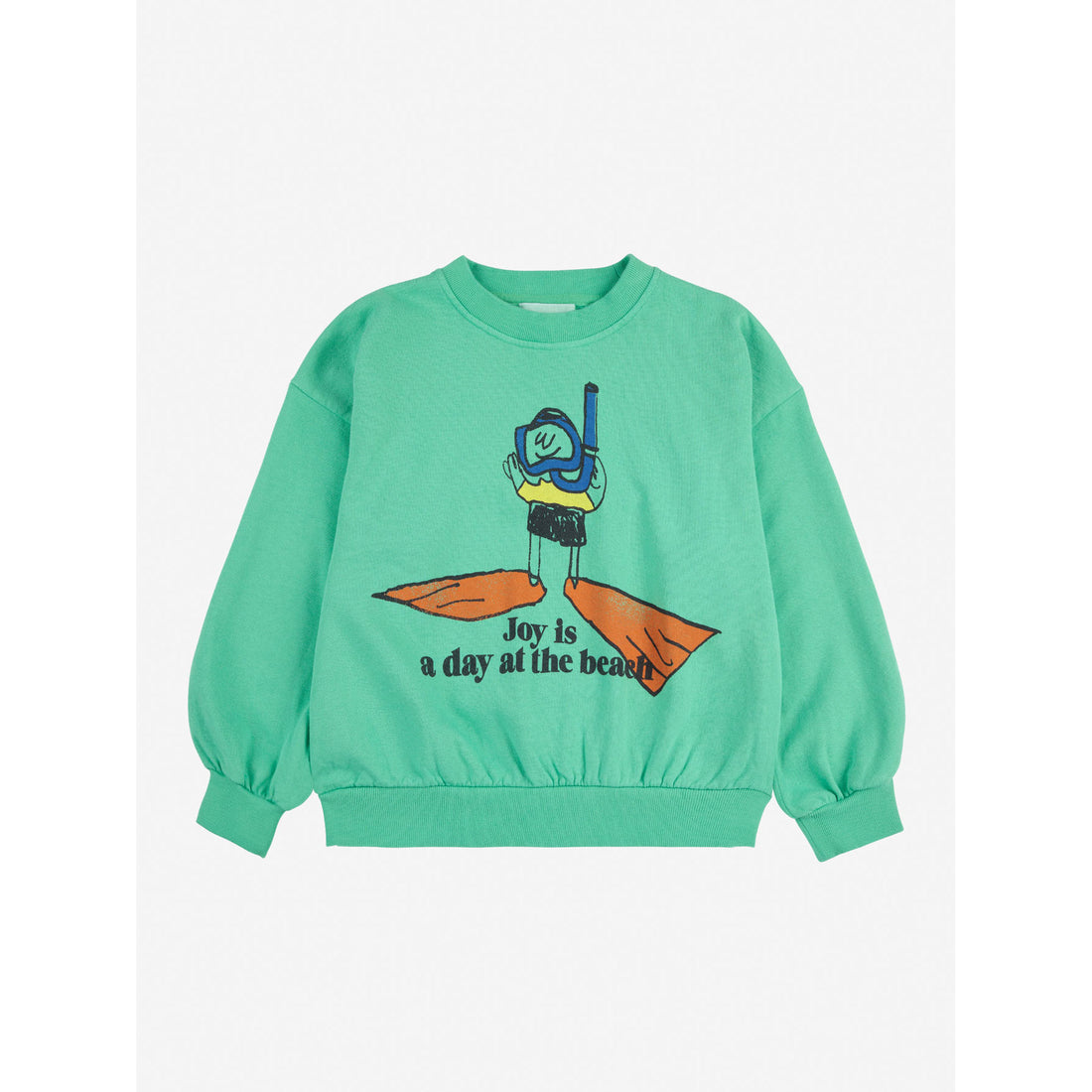 Bobo Choses Green A Day At The Beach Sweatshirt