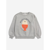 Bobo Choses Heather Grey Morning Egg Sweatshirt