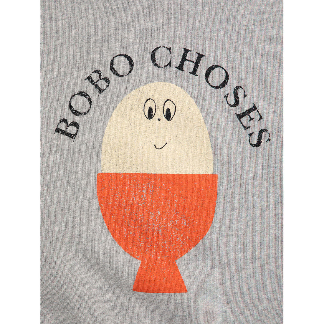 Bobo Choses Heather Grey Morning Egg Sweatshirt