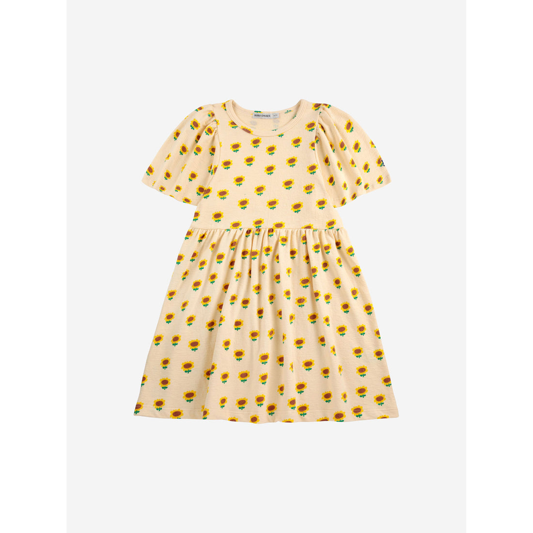 Bobo Choses Off White Sunflower All Over Dress