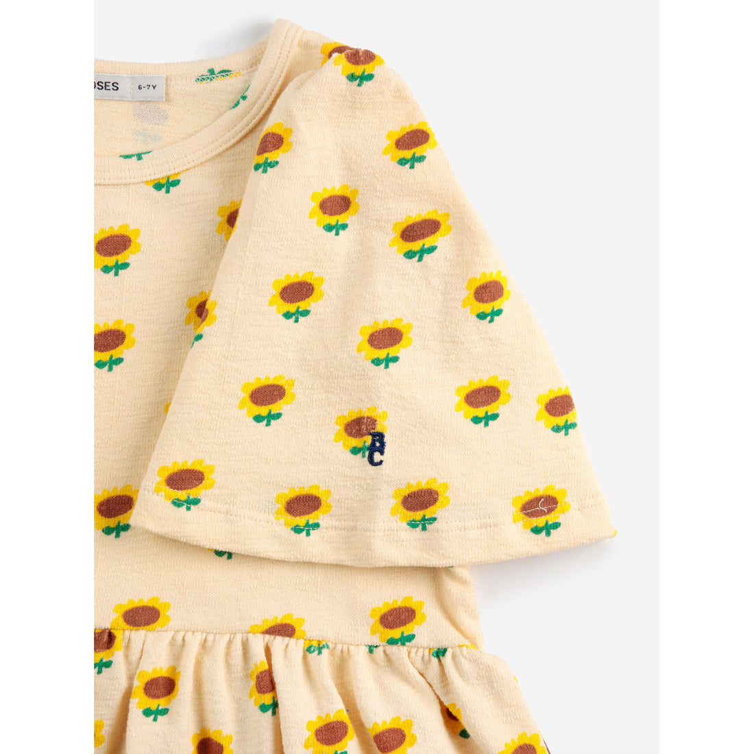 Bobo Choses Off White Sunflower All Over Dress