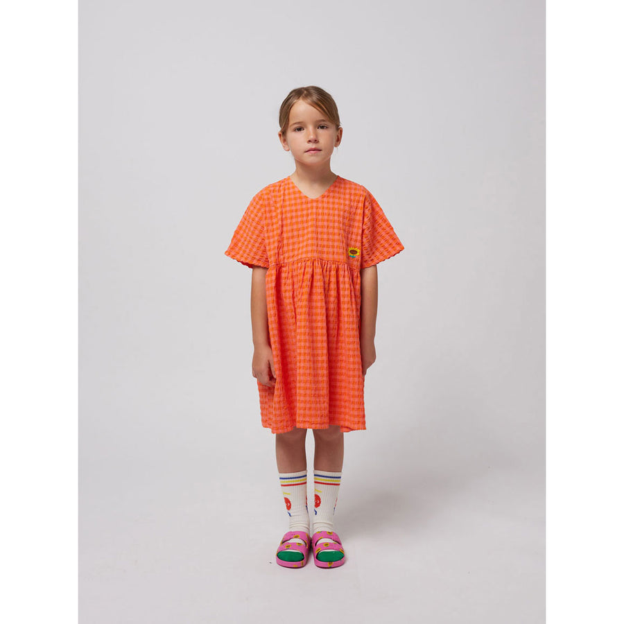 Bobo Choses Fuchsia Vichy Woven Dress