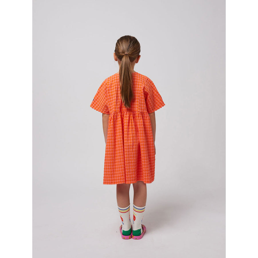 Bobo Choses Fuchsia Vichy Woven Dress