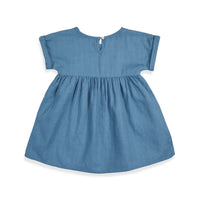 Bene Bene Blue Linen Blend Roll Up Dress